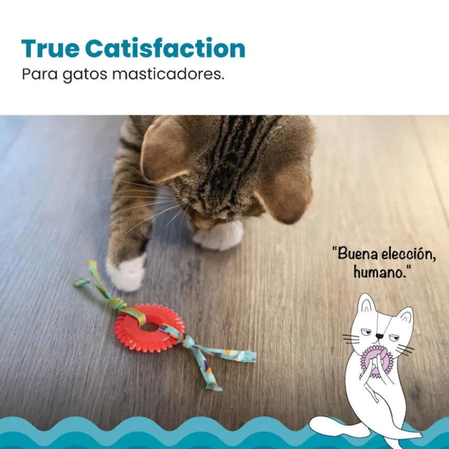 Catstages Kitty Chew Roja Rueda Mordedor para gatos