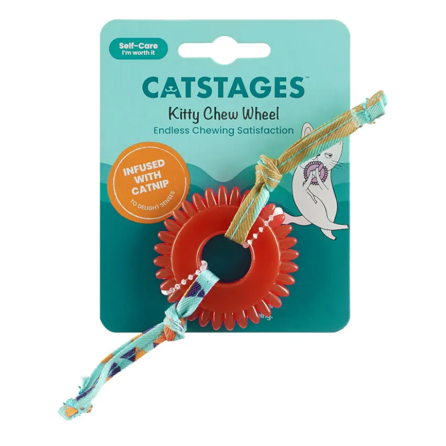 Catstages Kitty Chew Roja Rueda Mordedor para gatos
