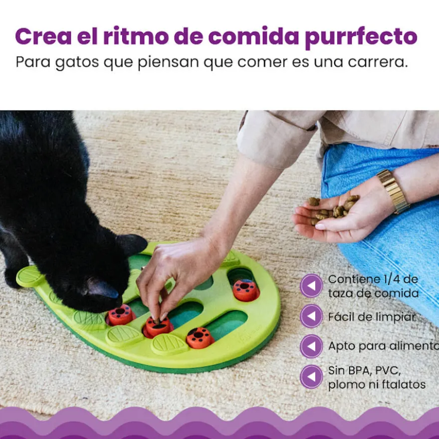 Catstages Nina Ottosson Puzzle & Play Buggin’ Out Juguete de Inteligencia para gatos