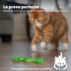 Catstages OrkaKat Gusano de Goma para gatos