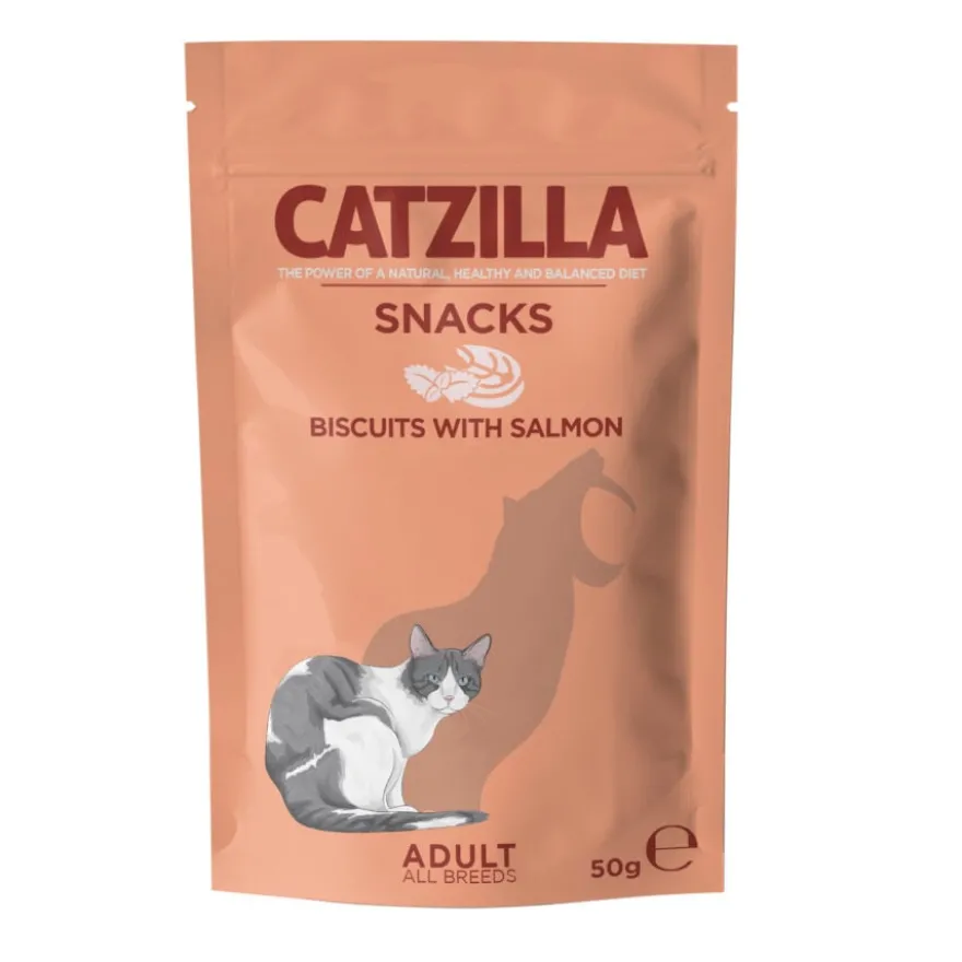 Catzilla Galletas Piccolinis de Salmón y Catnip para gatos