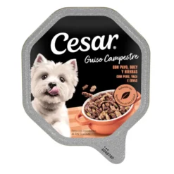Cesar Guiso Campestre Pavo y Buey tarrina para perros