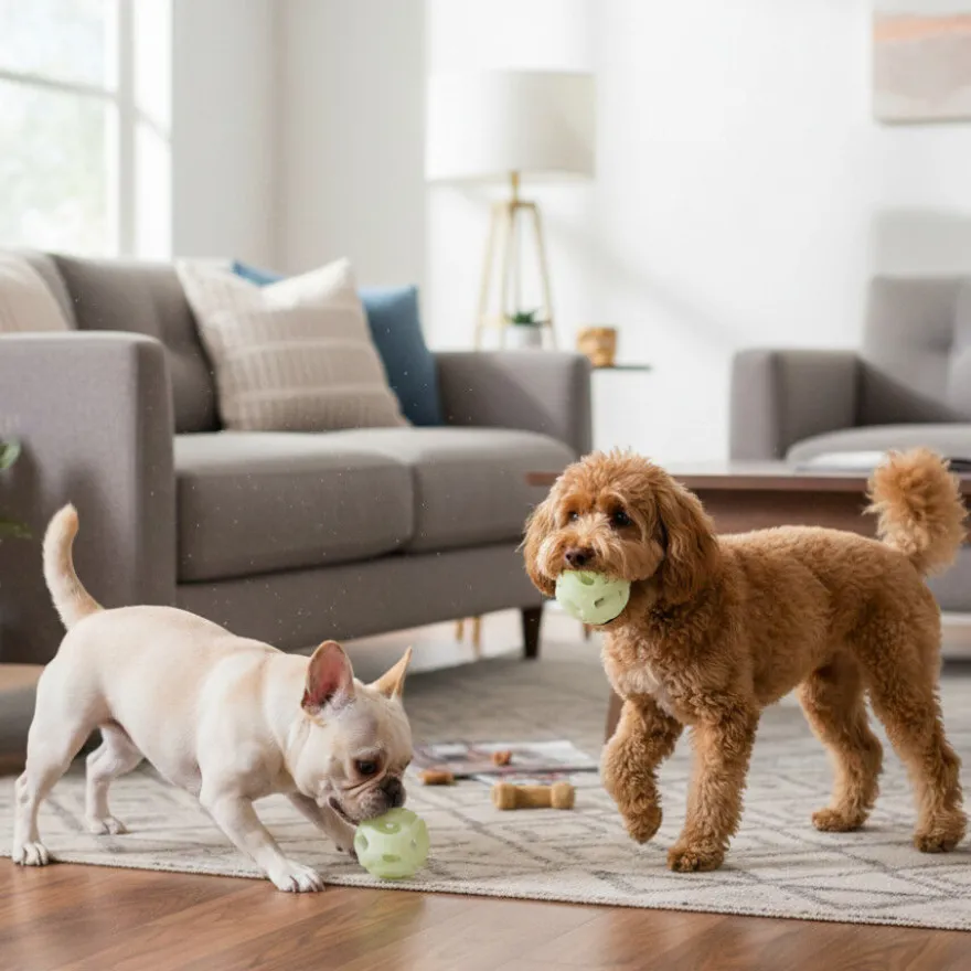 Chuckit! Pack de Pelotas de Goma Fluorescente para perros