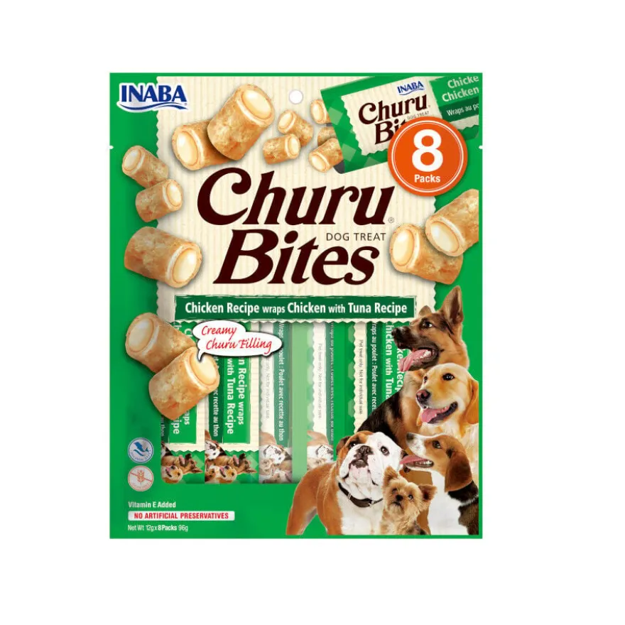 Churu Bocaditos Bites de Pollo con Atún para perros