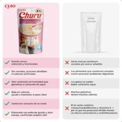 Churu Snack Cremoso de Atún con Salmón para gatos