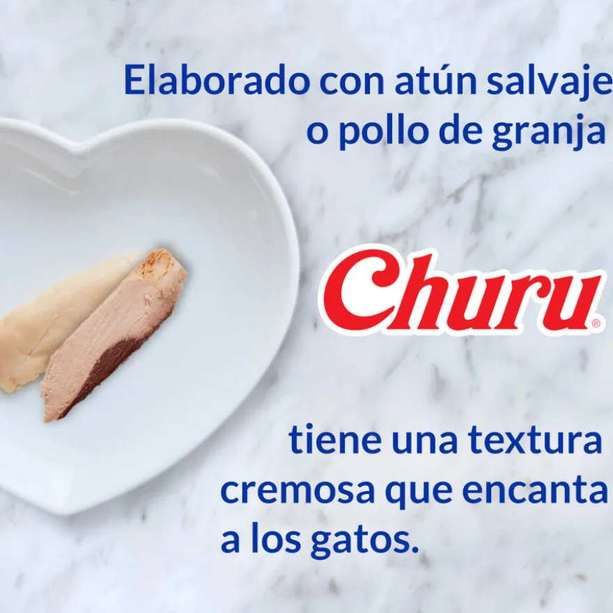 Churu Snack Cremoso de Pollo con gambas para gatos