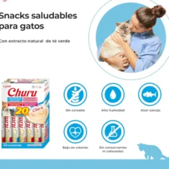 Churu Snack Líquido Variedades de Atún con Marisco para gatos