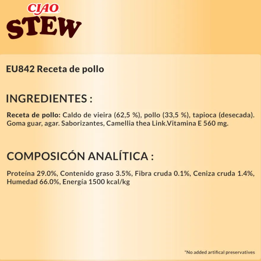 Churu Stew Estofado de Pollo para gatos