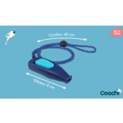 Coachi clicker con silbato de entrenamiento azul oscuro para perros
