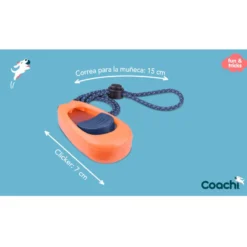Coachi clicker de adiestramiento naranja para perros