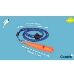 Coachi silbato de adiestramiento azul para perros