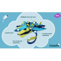 Coachi Tuggi Spider juguete con flecos para perros
