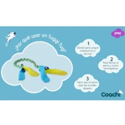 Coachi Tuggi Tug juguete de cuerda para perros
