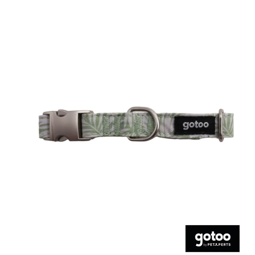Collar estampado de hojas para perros