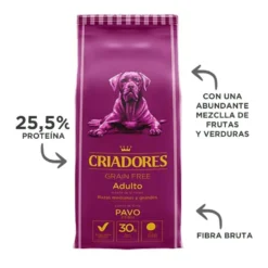 Criadores Adulto Grain Free Pavo pienso para perros de raza mediana y grande