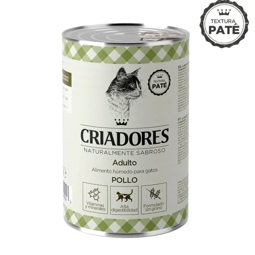 Criadores Adulto Pollo Lata para Gatos