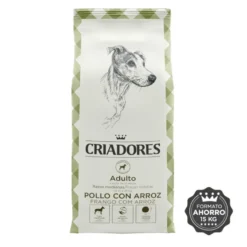 Criadores Adulto Pollo y Arroz pienso para perros de raza mediana