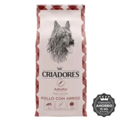 Criadores Adulto Pollo y Arroz pienso para perros de razas grandes