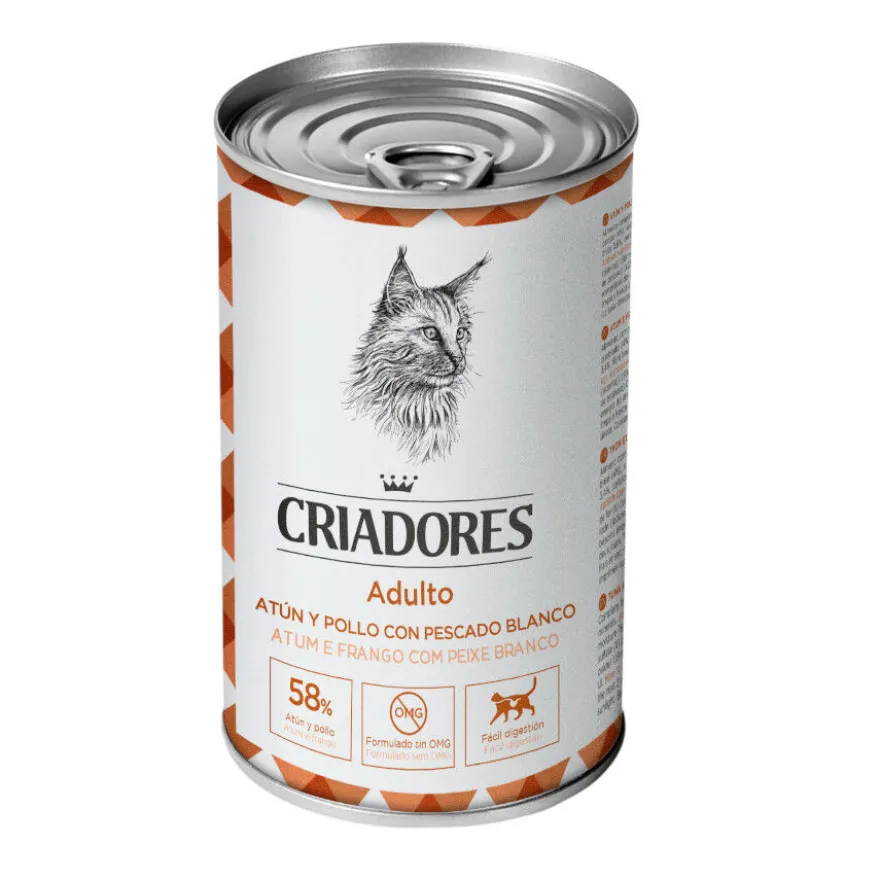 Criadores Adultos Atún y Pollo lata para gatos