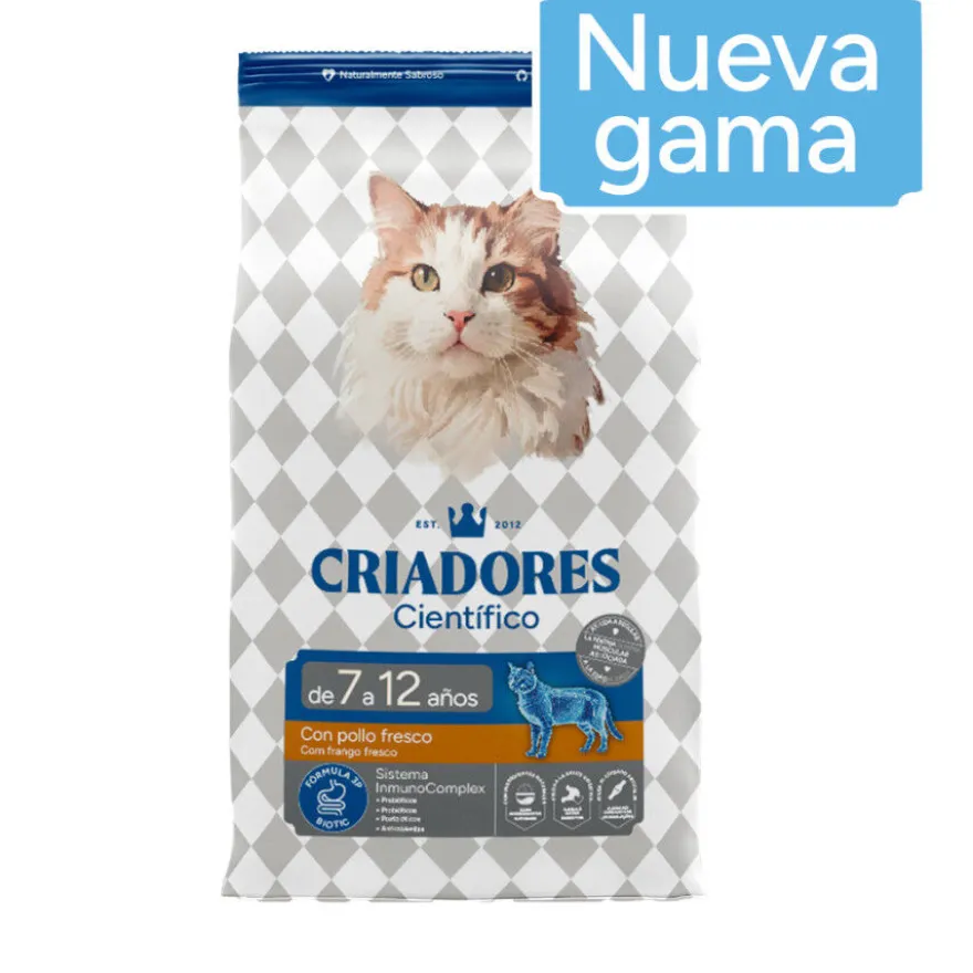Criadores Científico Mature +7 Pollo pienso para gatos