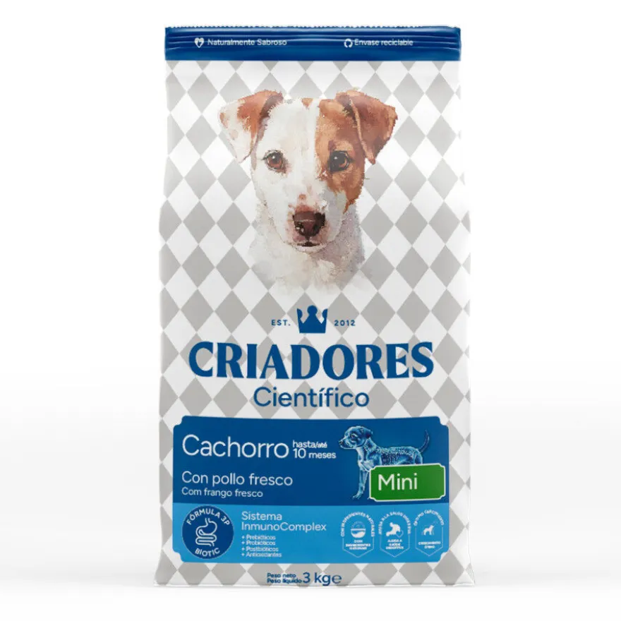 Criadores Científico Mini Pienso Pollo para cachorros