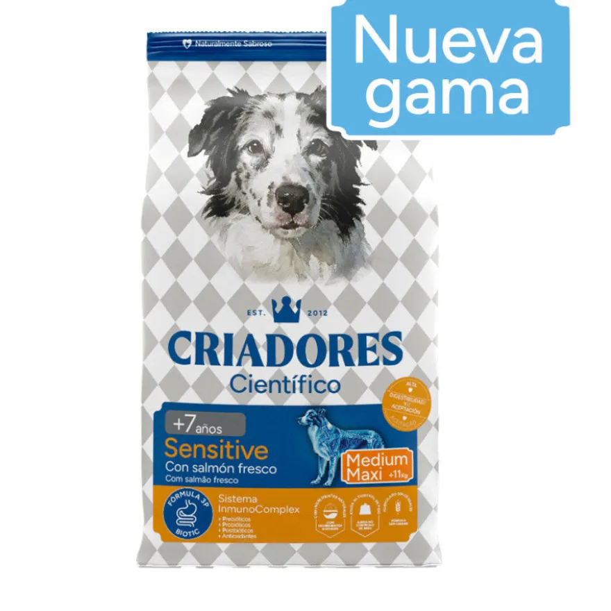 Criadores Científico Senior Sensitive Medium-Maxi Pienso Salmón para perros