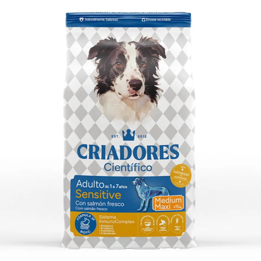 Criadores Científico Sensitive Adulto Medium-Maxi Pienso Salmón para perros