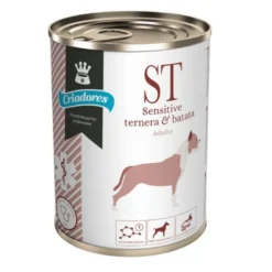 Criadores Dietetic Adulto Sensitive Ternera y Batata lata para perros