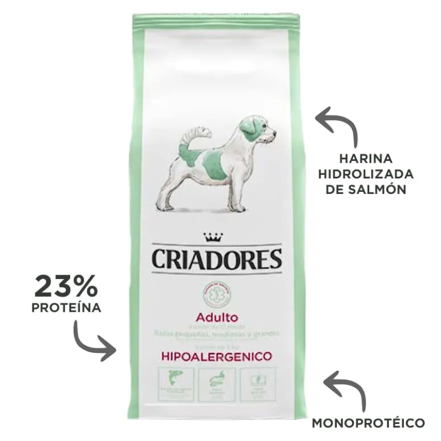 Criadores Dietetic Hipoalergénico Adulto pienso para perros