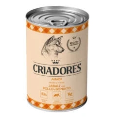 Criadores Jabalí con Pollo y Boniato lata para perros