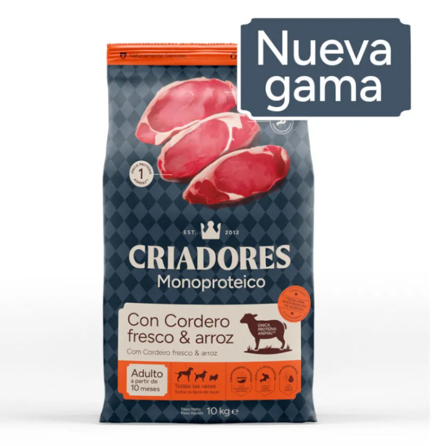 Criadores Monoproteico Adulto con Cordero pienso para perros