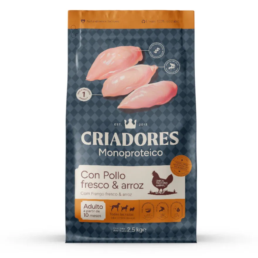 Criadores Monoproteico Adulto con Pollo pienso para perros