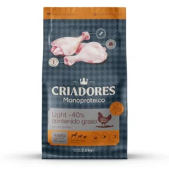 Criadores Monoproteico Light -40% contenido graso Adulto con Pollo pienso para perros