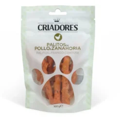 Criadores Palitos de Pollo y Zanahoria snack para perros