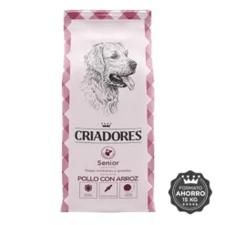 Criadores Senior Pollo y Arroz pienso para perros de razas medianas y grandes