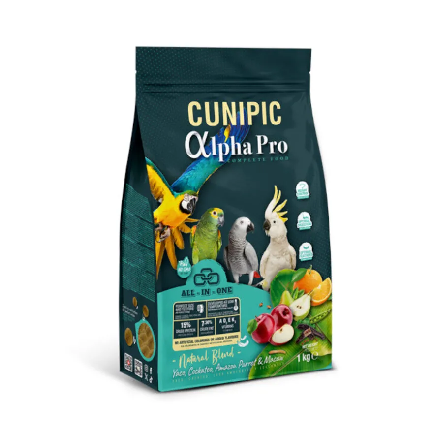 Cunipic Alpha Pro Parrots Natural Blend pienso para loros