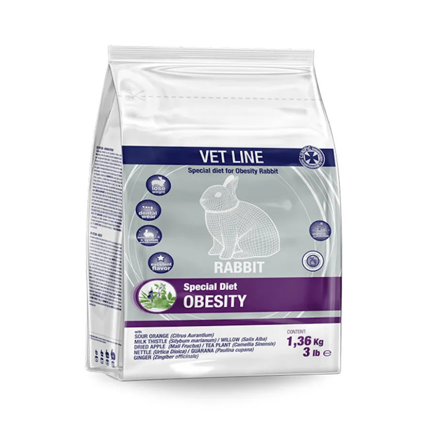 Cunipic Vet Line Obesity Heno Silvestre para conejos