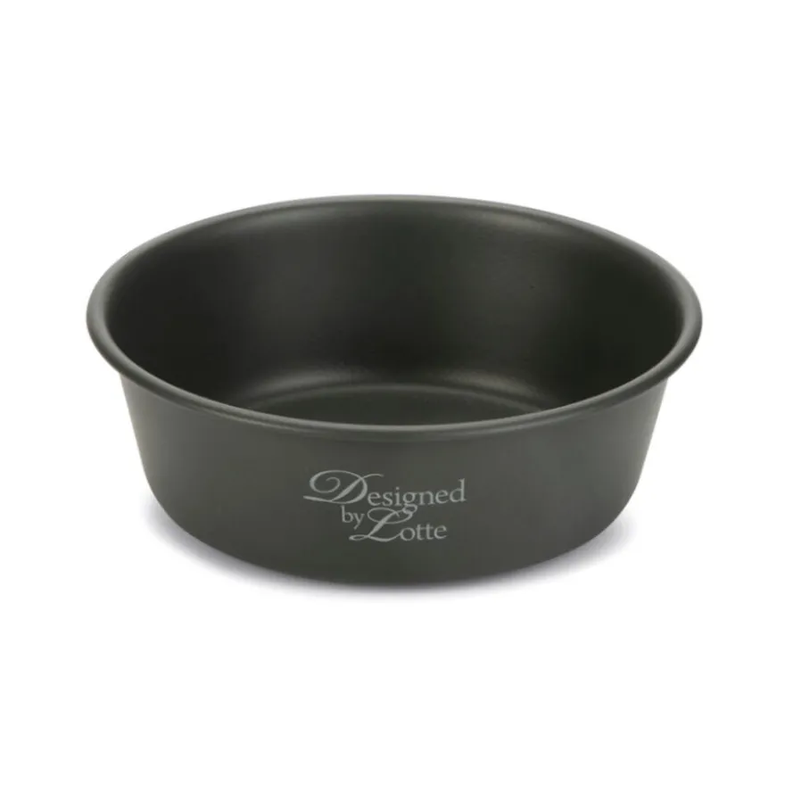 Designed by Lotte Feri Comedero de Acero Gris Oscuro para perros