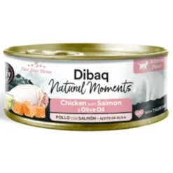 Dibaq Natural Moments Lata Pollo con Salmón para gatito