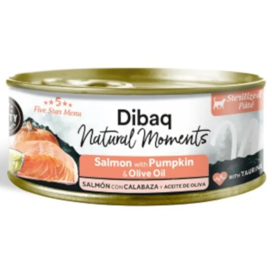 Dibaq Natural Moments Lata Salmón con Calabaza para gato