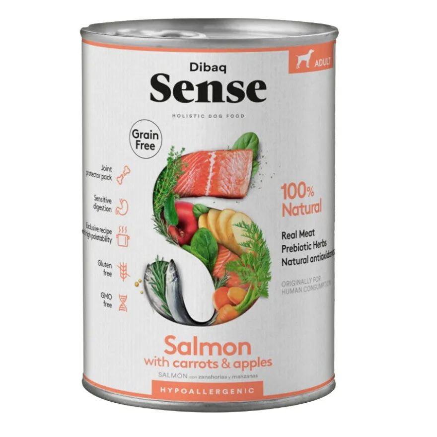 Dibaq Sense Grain Free Adult Salmón lata para perros
