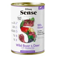 Dibaq Sense Grain Free Ciervo y Jabalí Lata para perros adultos
