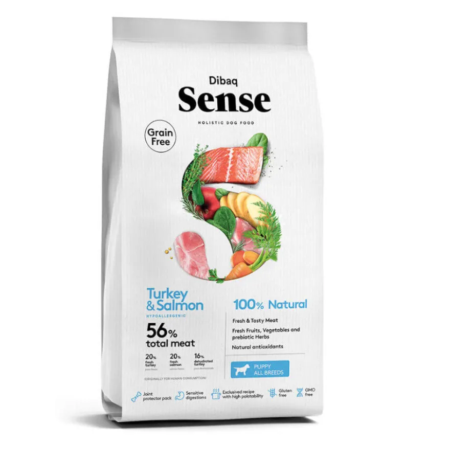 Dibaq Sense Grain Free Salmón y Pavo pienso para cachorros