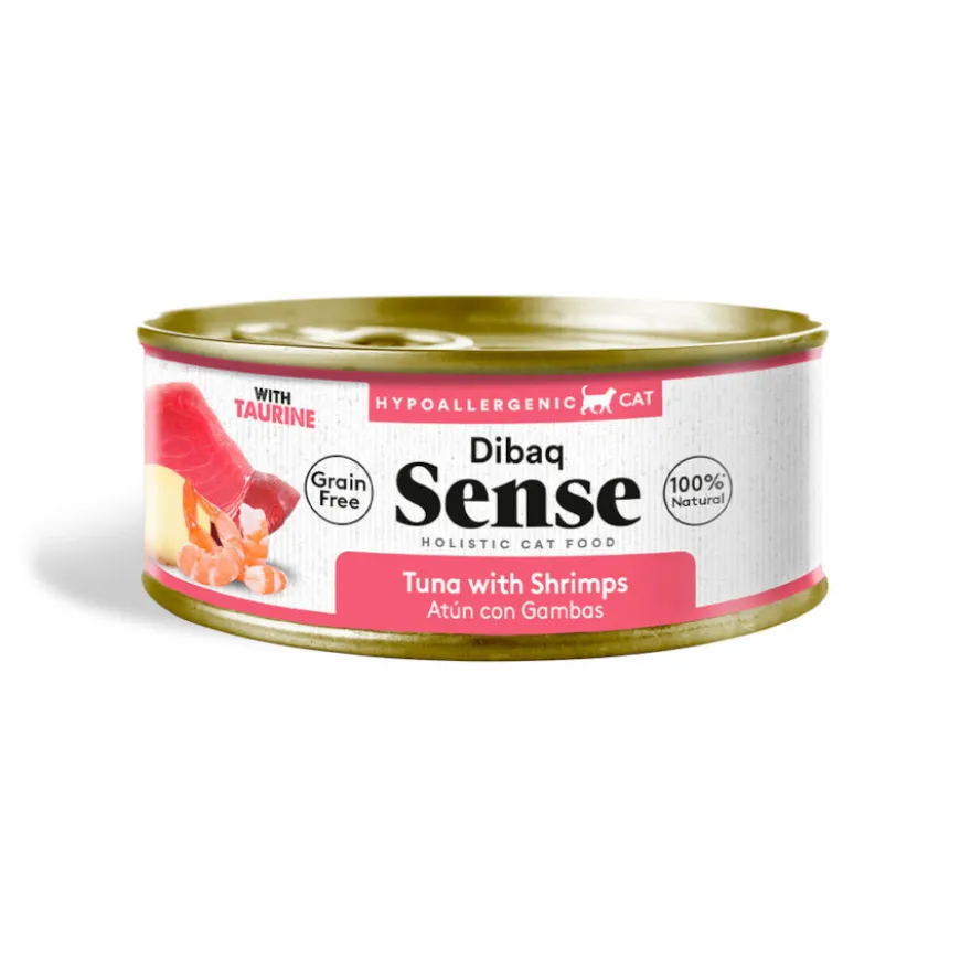 Dibaq Sense Grain Free Sterilized Adult Atún con Gambas lata para gatos