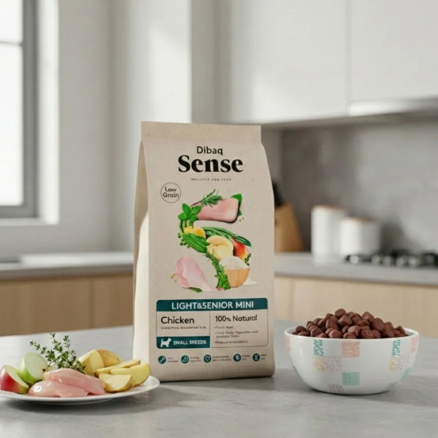 Dibaq Sense Low Grain Light & Senior Mini Pollo Pienso para perros