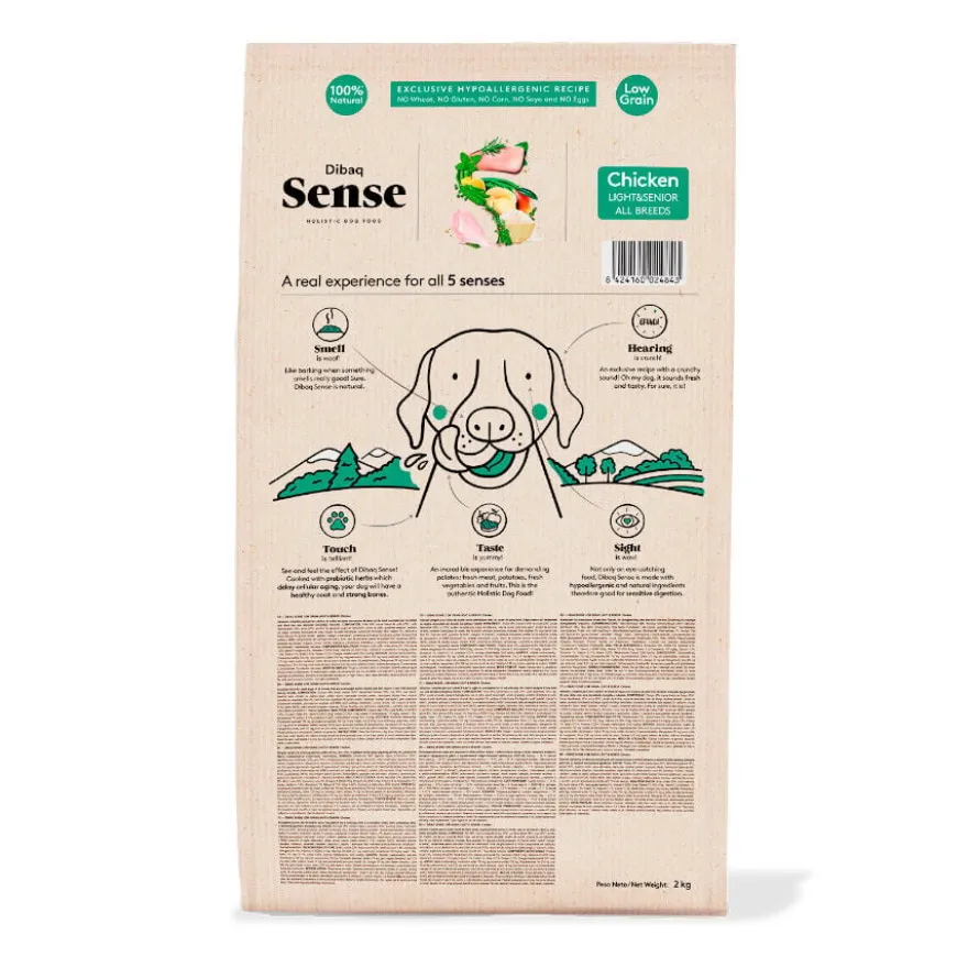 Dibaq Sense Low Grain Light & Senior Pollo Pienso para perros