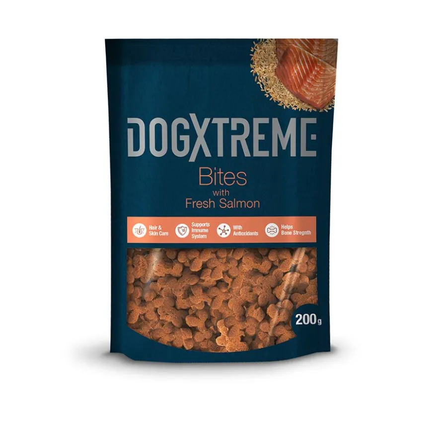 Dogxtreme Bites Snacks Semihúmedos Salmón para perros
