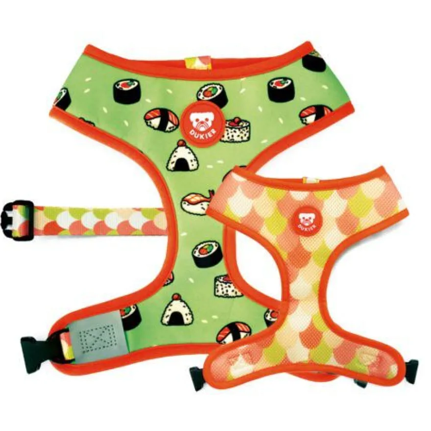 Dukier Nigiri Arnés Reversible Estampado Sushi para perros