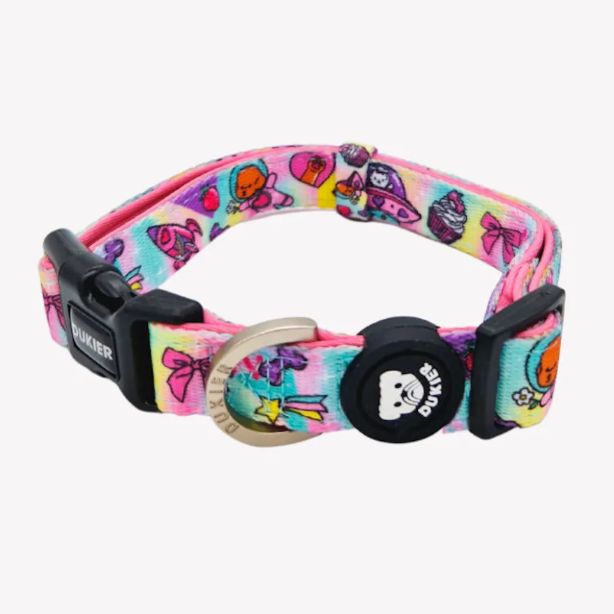 Dukier Pink Galaxy Collar para perros