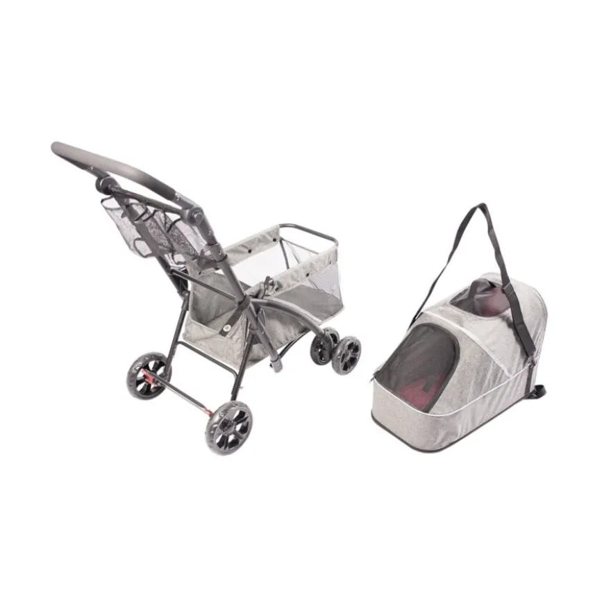 Duvoplus Carrito de Paseo Deluxe para perros y gatos